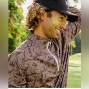 Waggle Men's Tan Patterned Lightweight Jacket